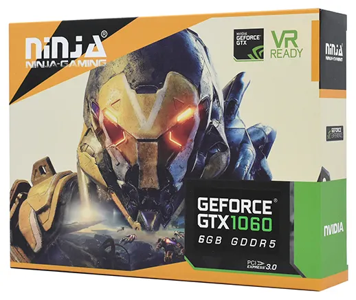 Видеокарта 6 GB Sinotex Ninja GTX1060 NK106FG65F