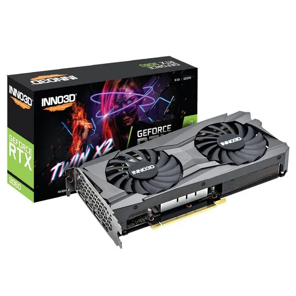 Видеокарта 8GB Inno3D RTX3060 Twin X2 OC N30602-08D6X-11902130