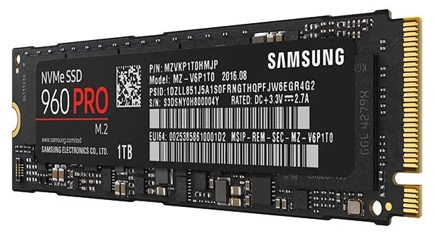 SSD накопитель 1 TB Samsung 960 PRO MZ-V6P1T0BW