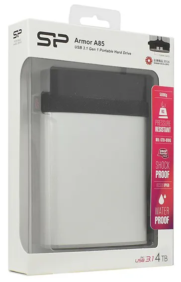 Внешний жесткий диск 4 TB Silicon Power A85 SP040TBPHDA85S3S Silver