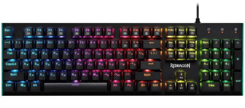 Клавиатура USB Defender Redragon Parvati black