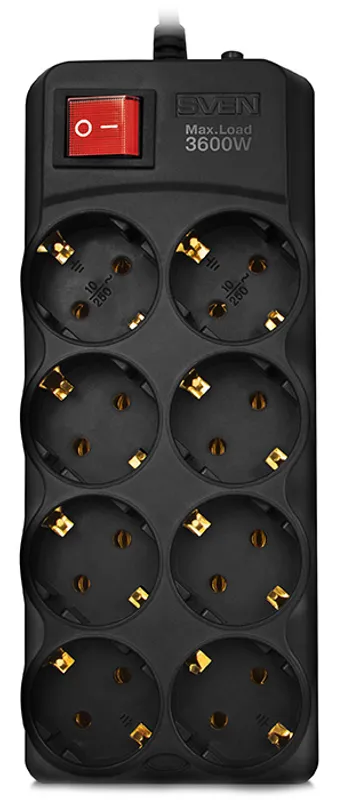 Сетевой фильтр SVEN SF-08-16 SV-015343 1.8 м