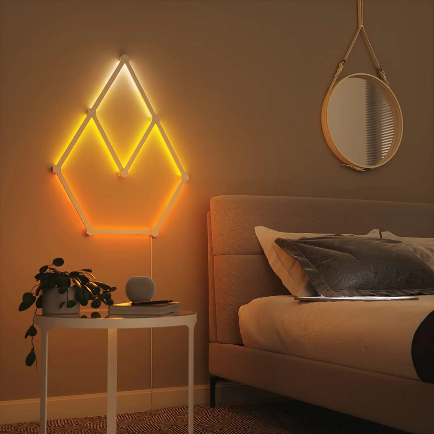 Smart lighting Starter kit Nanoleaf Lines, (NL59-K-0002LW-9PK-UK), White, 9 Pack