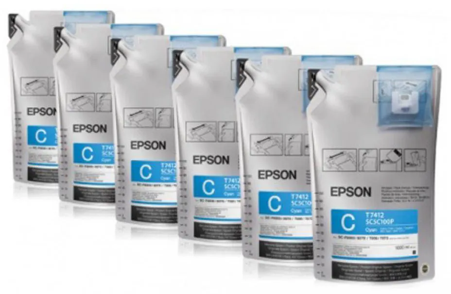 Картридж Epson C13T773240 голубой