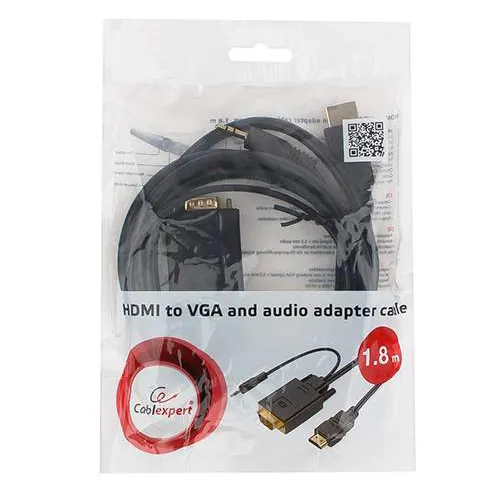 Конвертер Cablexpert A-HDMI-VGA-03-6 HDMI m - D-Sub (VGA) m/audio