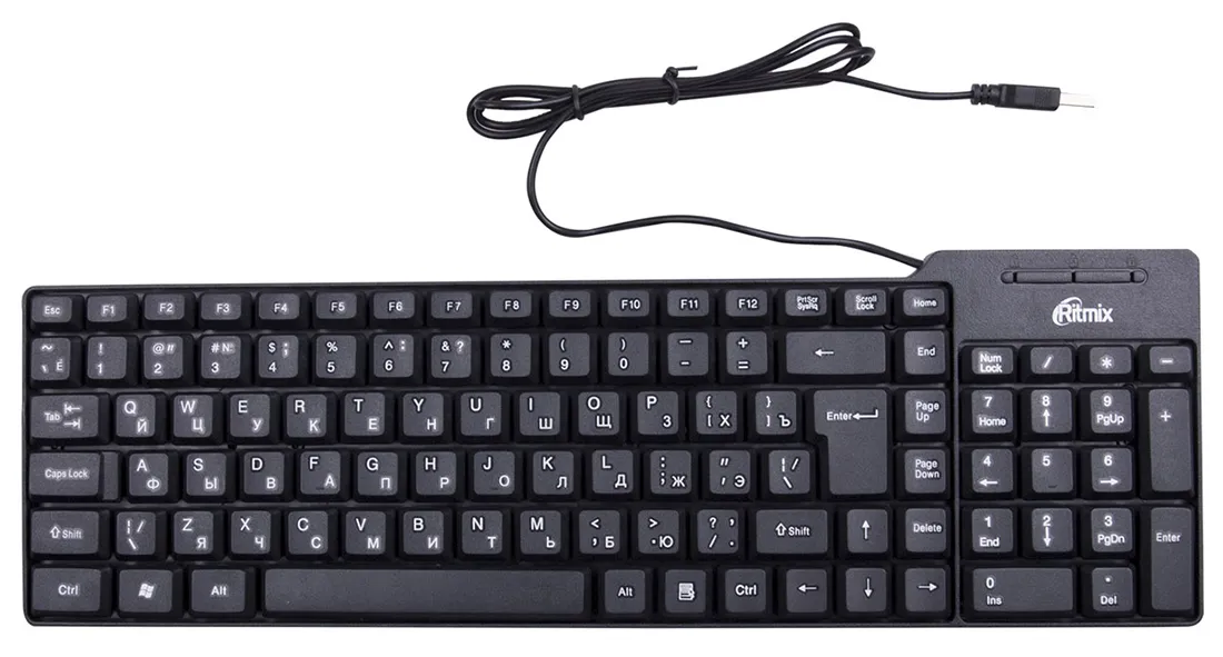 Клавиатура проводная RITMIX RKB-100