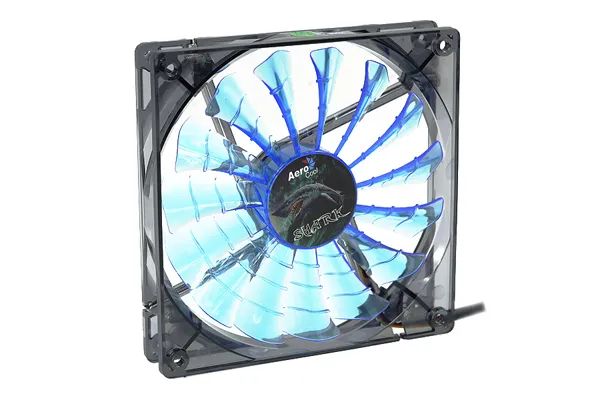 Кулер для кейса AeroCool SHARK fan Blue Edition (14см)