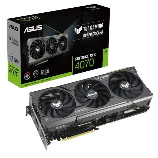 Видеокарта 12GB ASUS RTX4070 GDDR6XTUF-RTX4070-12G-GAMING