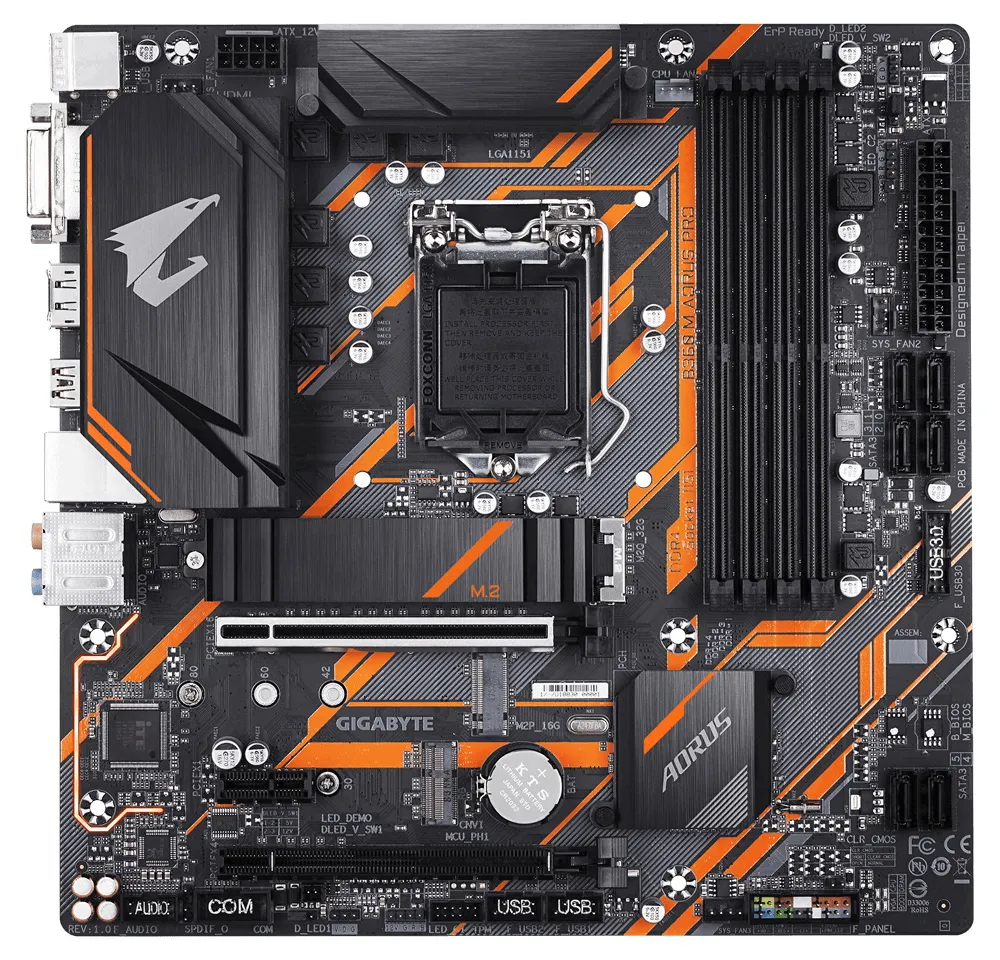 Материнская плата Gigabyte B360M AORUS PRO