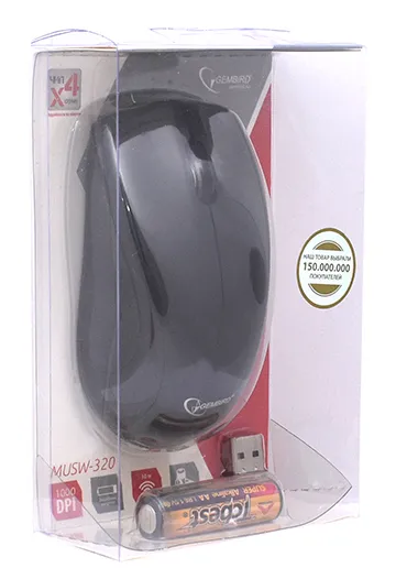 Компьютерная мышь Gembird MUSW-320 black