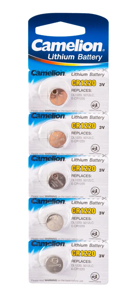 Батарейка CAMELION CR1220-BP5 Lithium Battery