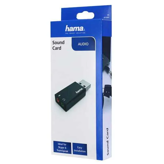Звуковая карта Hama 00051660 black