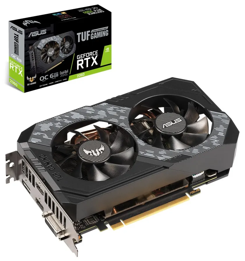 Видеокарта 6GB Asus RTX2060 TUF-RTX2060-O6G-GAMING