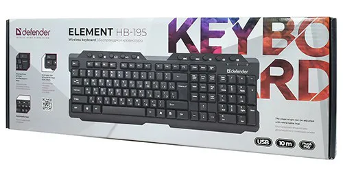 Клавиатура USB Defender Element HB-195 black