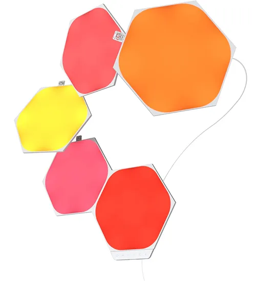 Smart lighting Starter kit Nanoleaf Shapes, Hexagon, (NL42-5002HX-5PK), White, 5 Pack