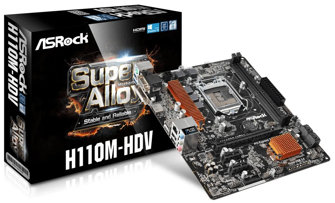 Материнская плата ASRock H110M-HDV
