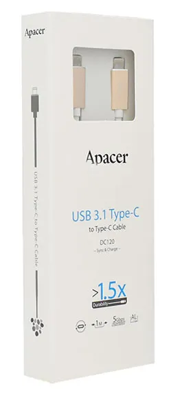 Кабель USB Type С Apacer DC120 APDC120С-1