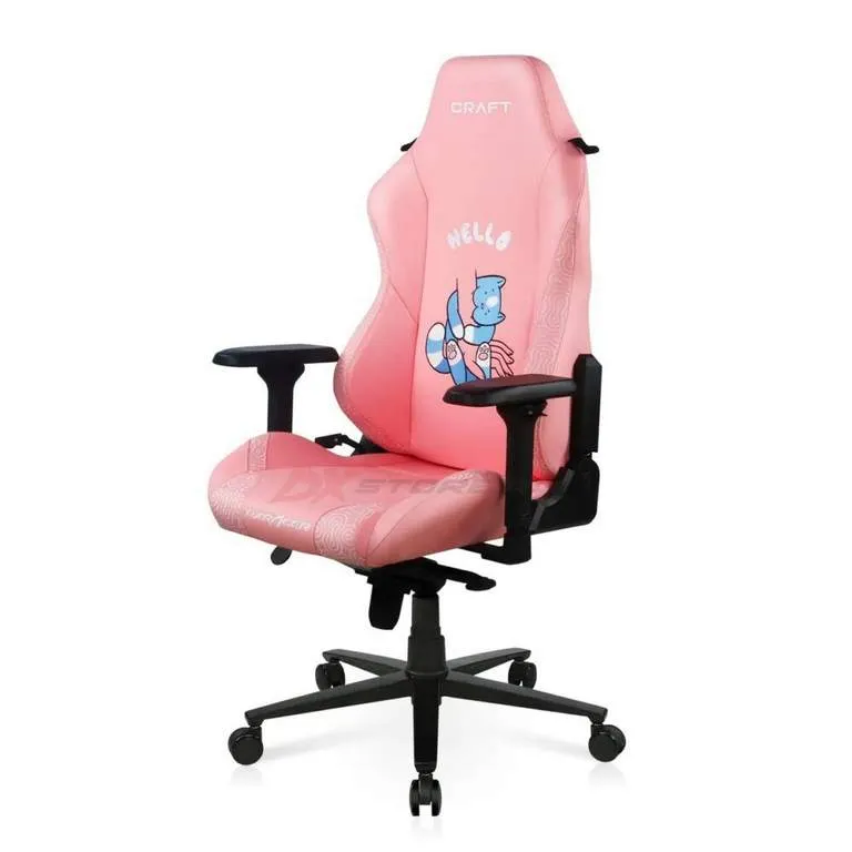 Игровое компьютерное кресло DX Racer Craft Hallo cat Pink CRA-008-P-H1