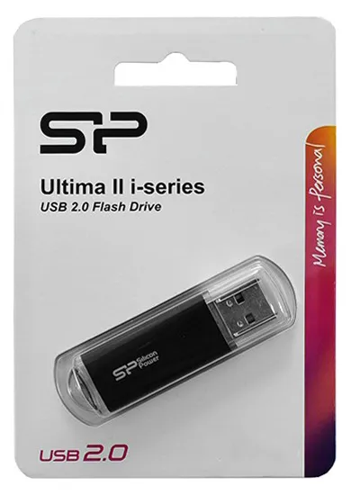 USB флешка 64GB Silicon Power Ultima II SP064GBUF2M01V1K Black