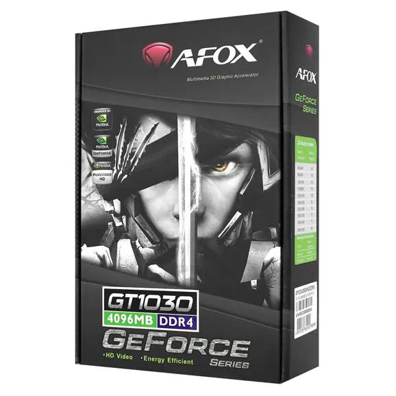 Видеокарта 4 GB Afox GT 1030 AF1030-4096D4H5