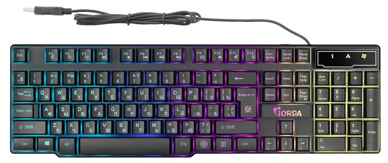 Клавиатура USB Defender Gorda GK-210L black