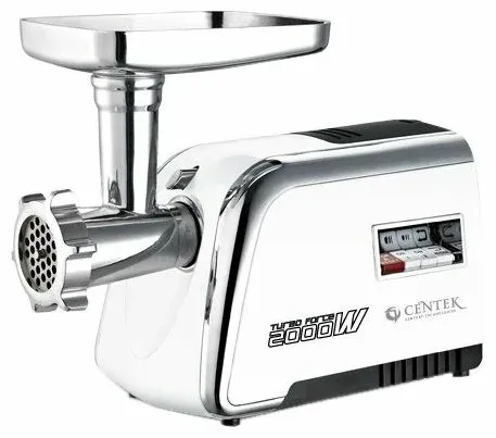 Мясорубка Centek CT-1602 Juice белый/хром