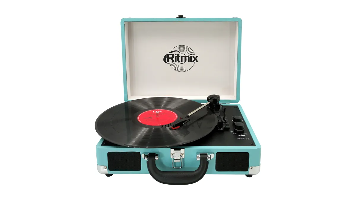 Проигрыватель виниловый Ritmix LP-160B голубой