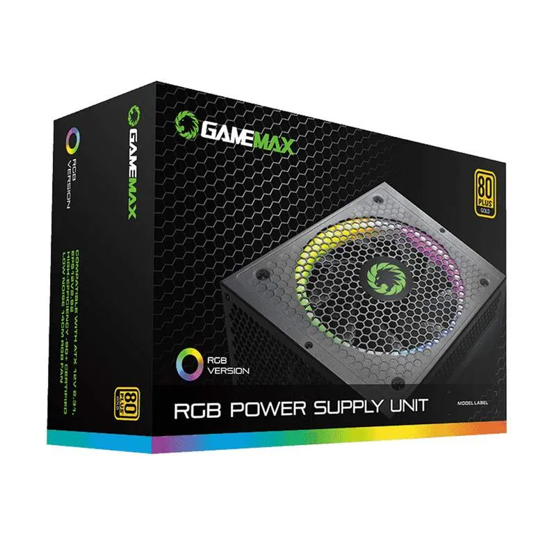 Блок питания 1050W Gamemax RGB1050 PRO BK Gold