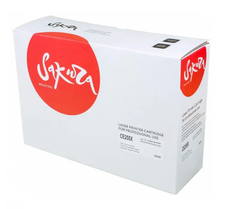 Картридж SAKURA CE255X черный