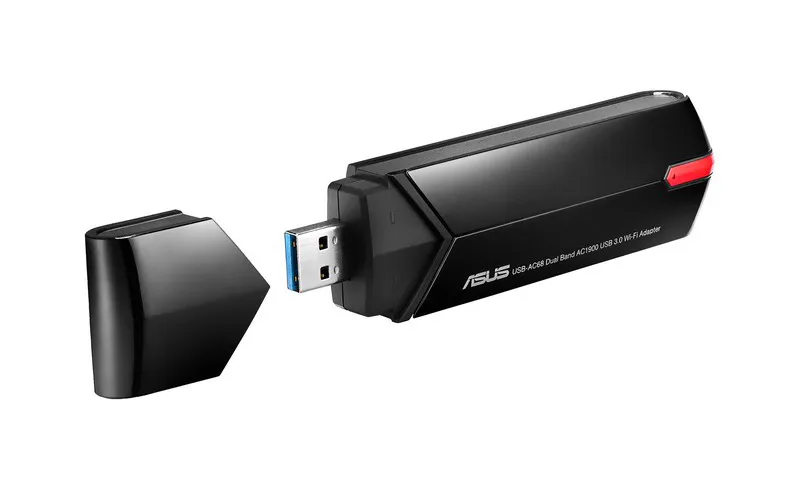 USB-адаптер Asus USB-AC68 Black-Red