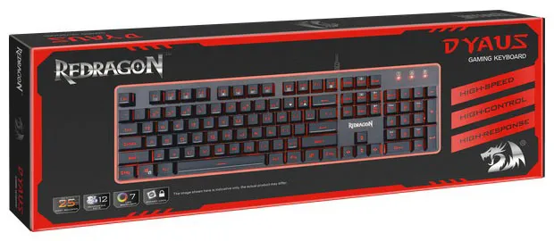 Клавиатура проводная игровая Redragon Dyaus