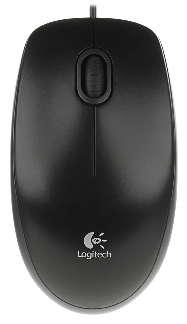 Мышь проводная Logitech B100 Black
