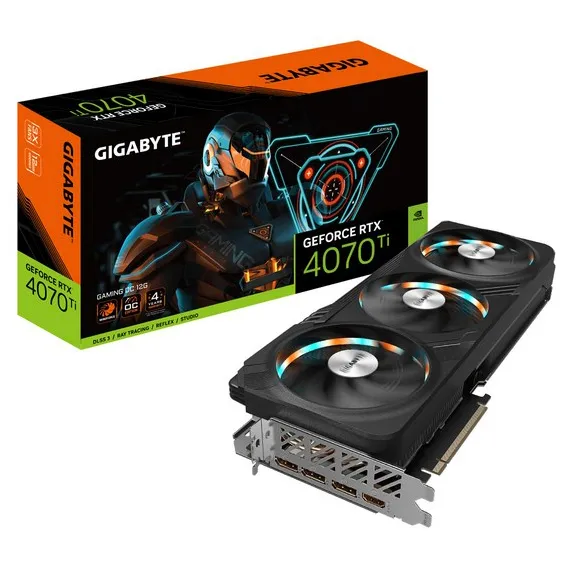 Видеокарта 12Gb Gigabyte RTX4070Ti GAMING OC 12G GV-N407TGAMING OC-12GD