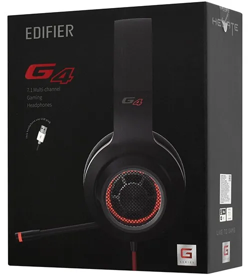 Гарнитура Edifier G4 black-red