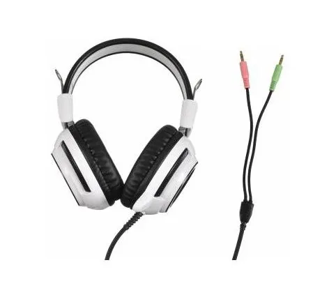 Гарнитура Oklick HS-G300 ARMAGEDDON Белый-Черный HS-G300-WT