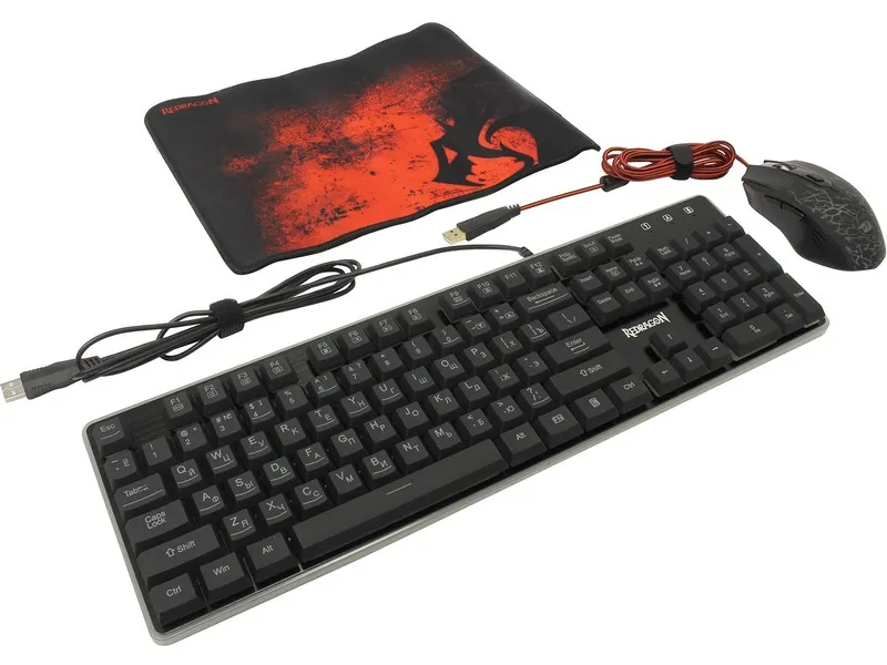 Клавиатура + мышка Redragon S107 Black