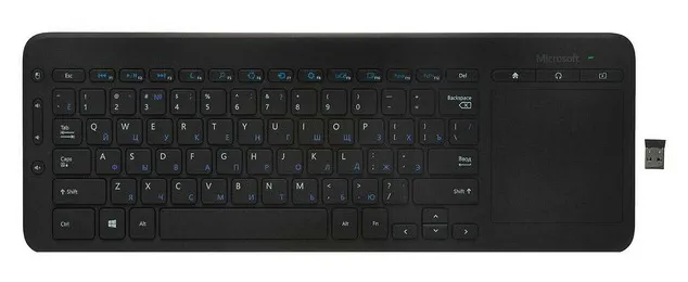 Клавиатура беспроводная Microsoft All-in-One Media N9Z-00018