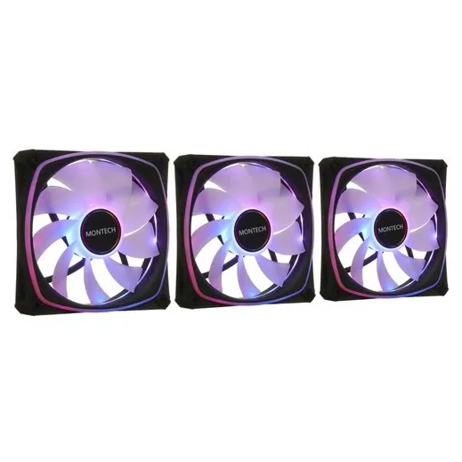 Вентилятор для корпуса Montech RX120 3 in 1 Pack (B) Черный