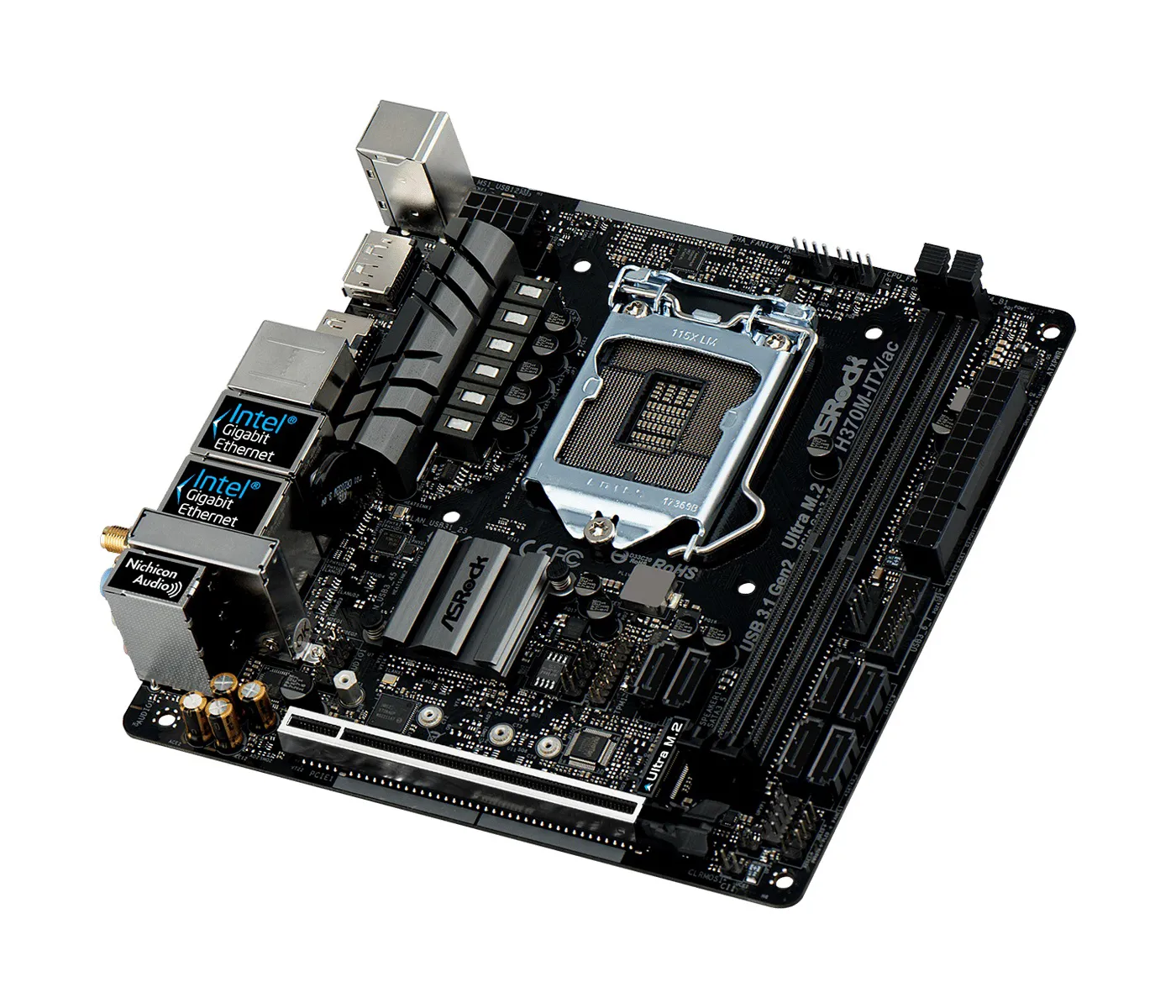 Материнская плата ASRock H370M-ITX/AC