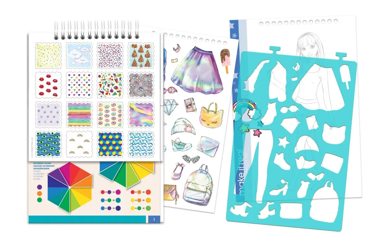 Набор для творчества Make It Real Скэтчбук FASHION DESIGN SKETCHBOOK: DIGITAL DREAM