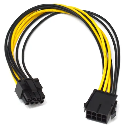 Удлинитель питания Cablexpert CC-PSU-84, 6+2m - 8f, 0.3m