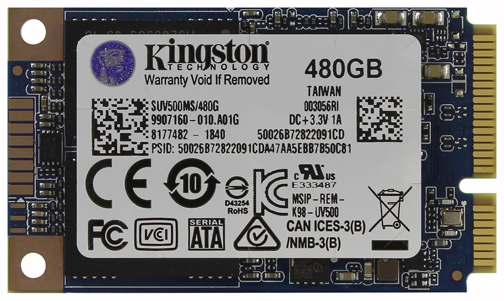 SSD накопитель 480 GB Kingston SSDNow UV500 SUV500MS/480G
