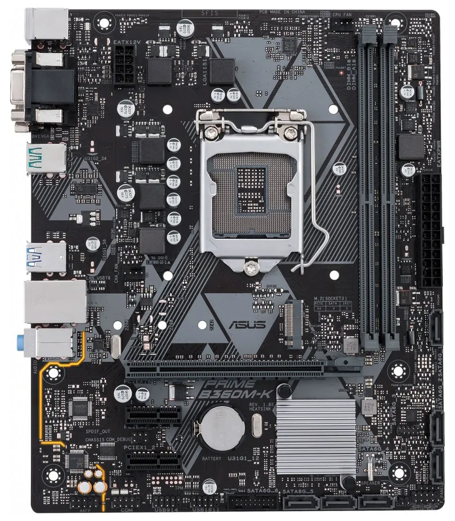 Системная плата Asus PRIME B360M-K