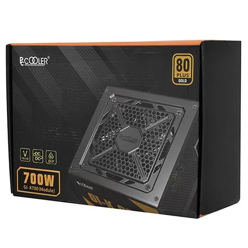 Power supply ATX  PCcooler, GI-K700, 700W, 80+ gold, modular, box