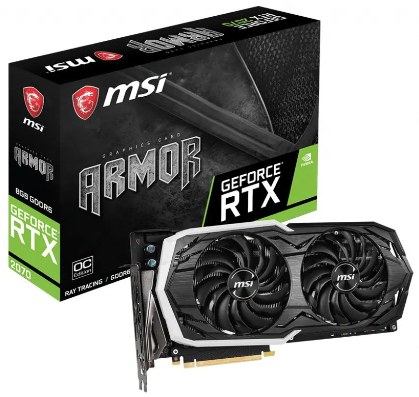 Видеокарта 8Gb MSI GeForce RTX 2070 ARMOR