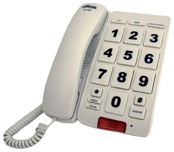 Телефон проводной Ritmix RT-510 ivory