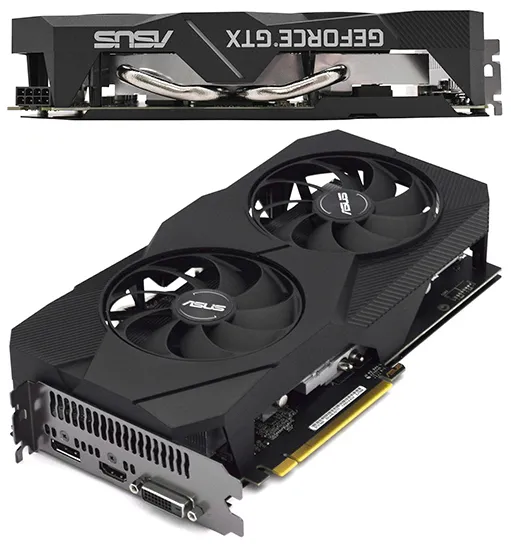 Видеокарта 6 GB ASUS GTX 1660 SUPER DUAL-GTX1660S-6G-EVO