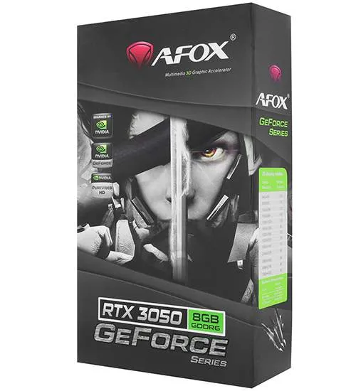 Видеокарта 8 GB Afox RTX 3050 AF3050-8GD6H2-V2