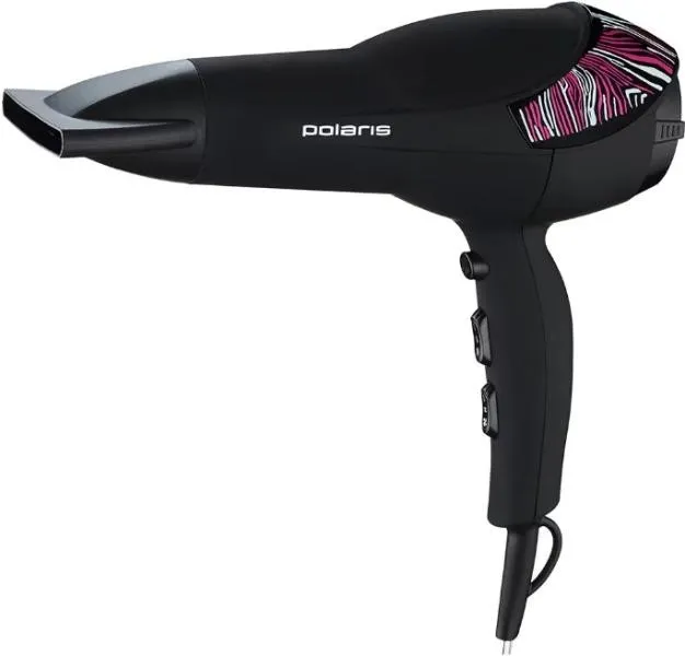 Фен Polaris PHD 2083Ti Черный/Зебра