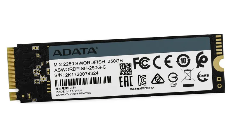 SSD накопитель 250 GB ADATA Swordfish ASWORDFISH-250G-C